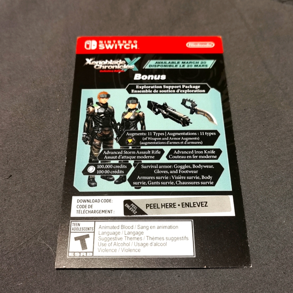 ✨ Nintendo Switch Xenoblade Chronicles X DLC code